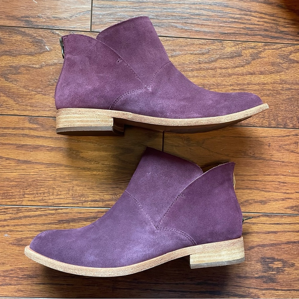 Kork-Ease Ryder Ankle Boot, Purple Burgundy, EUC, 9